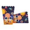 Plato de Papel de Decoración para Fiesta de Astronauta Transfronteriza Decoración de Cumpleaños para Niños Vajilla Tema de Estrella Suministros para Fiesta de Astronauta