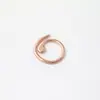 Fabricante Hebilla Marcador Espiral Electrochapada Oro Plata Aleación de Zinc Anillo Marcador Abierto Gadget Tejido a Mano DIY
