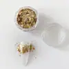 Novas unhas de lantejoulas estilo coreano unhas flash pop sereia lantejoulas hexagonais mola de cebola verão conjunto decorações de unhas