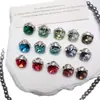 K9 Transparente Sin Base Brillante 8mm Diamante Cuadrado Grande Bola de Diamante Apilable Producto Terminado con Diamante Lujo Ligero Decoraciones de Uñas Portátiles para Uñas DIY