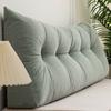 Cojín Triangular de Cabecera Grande Respaldo Almohada de Cama Cojín de Protección Lumbar Tatami Ventana de Bahía Sala de Estar Bolsa Suave Simple Estudiante