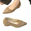 2026 Nuevo Estilo Zapatos de Boca Baja Individuales para Mujer Zapatos Planos de Punta Fina Estilo Coreano Versátiles Otoño Suela Suave Zapatos de Trabajo Zapatos para Mujer Zapatos de Banquete