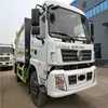 Camión compactador de basura Dongfeng Special Bottom de 10 metros cúbicos Camión compactador de basura de 12 metros cúbicos Fabricante Camión compactador de basura montado en la parte trasera de 14 metros cúbicos