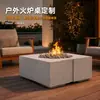 Chimenea de Fuego Real para Exteriores Estufa de Mesa a Gas Alcohol Fuego Calefacción Patio Hotel B&B Villa Fabricante Personalizado Suministro Directo