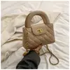 Nicho francês Rhomboid Chain Bag Feminino 2024 Nova Primavera e Verão Moda Bolsa Commuter Shoulder Crossbody Small Bag