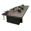 Mobiliário de escritório, mesa de conferência grande, mesa longa, design simples e moderno, conjunto de mesa e cadeiras retangulares para sala de conferências, cantos arredondados