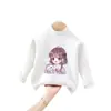 Camiseta de Manga Larga para Niña Otoño/Invierno 2026 Nuevo Estilo Camiseta Térmica de Forro Polar para Niñas Pequeñas