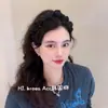 Faixa de Cabelo com Bolinhas Pretas para Mulheres 2026 Novo Estilo Faixa de Cabelo Alta com Pente Dentado Presilha Antiderrapante para Uso Diário Acessório de Cabelo