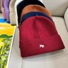 Chapéu de lã de malha de inverno para homens e mulheres, chapéu de malha simples e quente para viagem, à prova de vento e frio, moderno