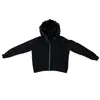Estilo Europeo y Americano En Stock Moda Callejera Hip-Hop Sencillo Cálido Felpa con Capucha Manga Larga Cremallera Sudadera Chaqueta Unisex