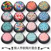 Conjunto mixto de cerámica blanda de 16 colores para San Valentín, ultrafino, para maquillaje y joyería de uñas.