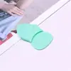 Esponja de silicone, almofada de ar de silicone, gelatina de cristal transparente, BB cream coreano, esponja de pó redonda com fita, para uso seco e úmido, fabricado em fábrica