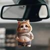 Colgante de Gato Lindo de Acrílico de Amazon Transfronterizo Decoración Interior de Coche Llavero de Mochila Adorno Colgante Decorativo