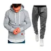 Nuevo Traje Casual Deportivo para Hombre de Color Sólido para Exterior