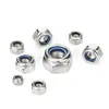 Tuerca de Nylon Antiaflojamiento Tuerca de Nylon Autocierre Tapa Antideslizante para Tornillo Rosca M3-M20