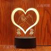 Luz Nocturna 3D Negra Regalo para Eventos Corporativos Logo Luz Ambiental Enchufable Regalo Lámpara de Escritorio Acrílica Luz LED 3D