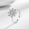 Nuevo plato de actriz con anillo giratorio para proteger el personaje de la estrella del timón del marinero de un año, rotación, anillo de circón anti-ansiedad, descompresión, venta al por mayor