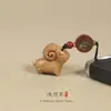 Madera de Durazno Doce Signos del Zodiaco Oveja, Caballo, Cerdo, Mono Llavero Colgante para Coche para Hombres y Mujeres, Amuleto de Llave del Año Zodiacal, Cadena para Teléfono