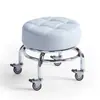Taburete pequeño con ruedas, taburete bajo, taburete de rodaje silencioso, taburete para caminar para niños, taburete de manicura, taburete de pedicura, taburete para cambiarse de zapatos, herramienta para el cuidado infantil