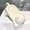 Banheiro Fofo Criativo Drenante Plástico Plástico Saboneteira Saboneteira Gato Casa Desenho Animado Rack de Armazenamento para Banheiro