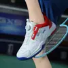 Zapatillas de Bádminton para Hombre, Hebilla Giratoria, Transpirables, Antideslizantes, Amortiguadoras, Zapatillas de Tenis Profesionales, Zapatillas de Tenis de Mesa Elegantes y Versátiles, Equilibradas