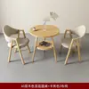 Mesa casual moderna y sencilla para recepción en casa, juego de mesa y sillas nórdicas, lujo ligero para espacios pequeños, adecuado para té y comedor