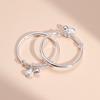 Pulsera de Plata Pura 999 Plata de Ley para Bebé Niños Luna Llena Sólida Ruyi Campana de Bendición Pulsera de Niños Pulsera de Plata para Niños Regalo