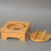 Estante de madera para ollas de piedra, estante para cazuela de bibimbap, tapete para ollas doméstico con tapa, estante de madera para cuencos, estante de bambú para ollas, certificado BSCI