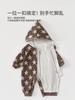 Ropa para Bebé Algodón Puro Categoría a Mono de Otoño para Bebé con Capucha Doble Capa Sin Huesos Ropa de Salida Ropa para Bebés y Niños de Anyang