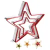 Moldes navideños para galletas transfronterizos en stock, cortadores de galletas para hornear, juego de moldes para galletas de copo de nieve y estrella de acero inoxidable