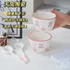 Porquinho Feliz Menina Fofa Porção Única Louça Doméstica Cerâmica Cor Sob Esmalte Conjunto