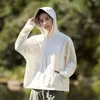 Ropa Base de Seda Helada con Protección UV para Verano Elástica Transpirable con Capucha para Exteriores Grupo de Ropa de Protección Solar Personalización Lo