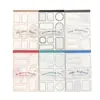 Serie de Cuadernos Poesía de Azúcar: Papel Base Decoración Materiales DIY para Diario con Borde Vintage, 30 Hojas en 6 Diseños