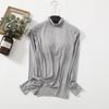 Top de Capa Base Integrado de Cuello Alto y Manga Larga Hecho a Medida, Ropa Exterior Tallas Grandes, Adecuado para Primavera y Otoño, Puede Ser Hecho de Modal