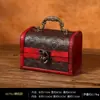 Mini Caixa de Armazenamento Vintage Estilo Chinês Caixa de Joias Embalagem de Joias Caixa de Presente Artesanato em Madeira Adereços de Cinema e Televisão