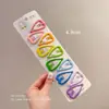 Presilha de Cabelo Fofa Doce de Frutas Sem Costura para Mulheres Clipe Lateral Franja Fios Soltos Clipe Bico de Pato Grampo de Testa