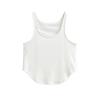 2024 Summer Hot Girls Sexy Camisola Estilo Americano Feminino Exterior Vestindo Decote em U Slim-Fit Sem Mangas Curto Bottoming Top