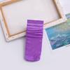 Botas calcetines de algodón para niños primavera y verano finos para niños y niñas calcetines de dos rayas de rizo chicas coreanas color terciopelo tubo