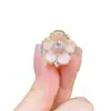 Grampo de Cabelo Flor de Cristal Flor de Cerejeira Exquisito de Alta Qualidade em Formato de Coração, Novo Grampo da Testa Moderno, Presilha Popular, Top Clip, Clip para Franja