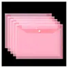 Bolsa para Archivos A4 Bolsa de Almacenamiento Bolsa para Documentos de Archivo Bolsa Blanca Gruesa con Botón Bolsa para Exámenes Bolsa Transparente de Color para Archivos