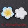 Impressão em duas cores sola grossa frangipani fazendo DIY capa de celular gel creme decoração de corda de grampo de cabelo fivela de sapatos com furo