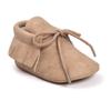 Mesmo Estilo que Xiaoqi! Sapatos para Bebê com Textura de Couro Multicor, Solado Macio, Borla - Primavera e Outono 1006