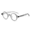 Gafas de Prescripción Artísticas Lisas Estilo Hong Kong Personalizadas para Hombres y Mujeres 8673 Punk Retro Tr Montura Redonda Marco de Gafas sin Graduación