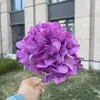 Flor de Hortensia Artificial Individual Exquisita Boda Hogar Decoración Suave Flor Artificial al por Mayor