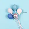 Serie de Horneado Colorida Rosa Azul Pastel Cumpleaños Enchufe Tarjeta Decoración Decorando Niños Niñas Fiesta de Cumpleaños Atuendos