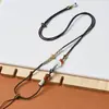 Nuevo Collar con Cordón de Colgante de Jade Estilo Chino Collar de Múltiples Jades Cadena para Clavícula de Mujer Cordón para Colgar Ámbar Cordón de Alta Calidad