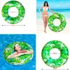 Nuevo en stock al por mayor anillo de natación para adultos de 100 cm de diámetro, anillo de natación inflable de PVC con asa auxiliar
