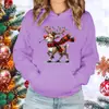 Ropa para Mujer Hombre Invierno Otoño Moda con Capucha Casual Navidad Estampado de Alce Manga Larga Sudadera con Capucha Sudaderas Conjunto Holgado