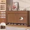 Gabinete de Zapatos para Entrada para Uso Doméstico, Nuevo Modelo 2026, Nuevo Estilo Chino, Gabinete de Almacenamiento de Gran Capacidad, Integrado Contra la Pared