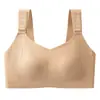 Sutiã Feminino Invisível [Ajustável] para Seios Grandes, Minimiza, Levanta, Antiderrapante, Suporte Lateral dos Seios, Sem Costura, Tamanho Grande, Sutiã Ajustável